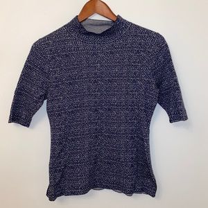 AnnTaylor Factory Short Sleeve Cotton Knit Sweater